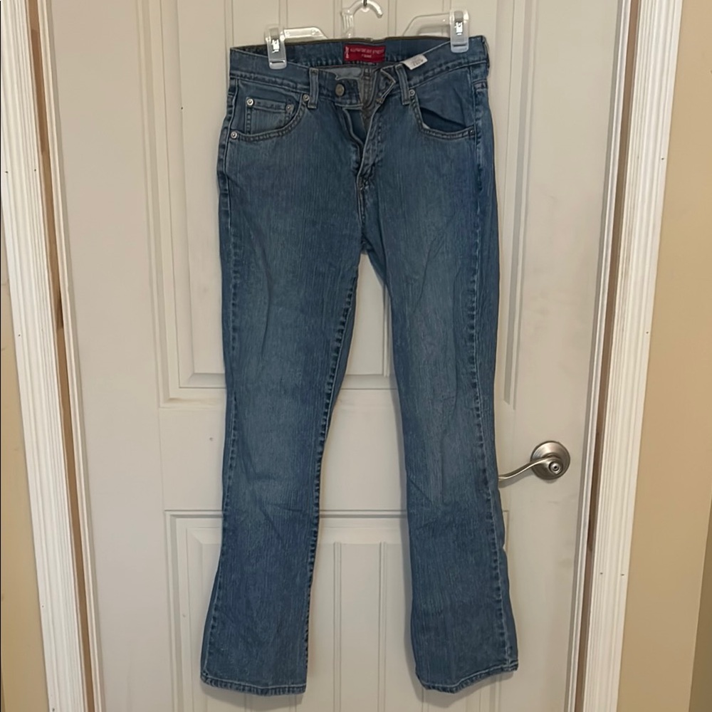 Levi's Blue Boot Cut Jeans with Classic Denim Wash